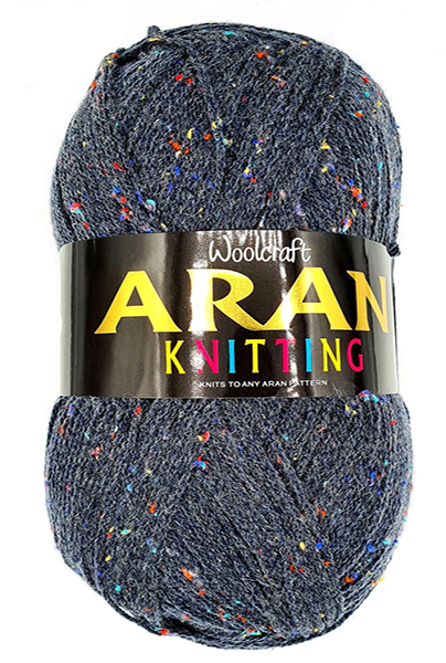 Aran Yarn 25% Wool 400g Aran Sapahire